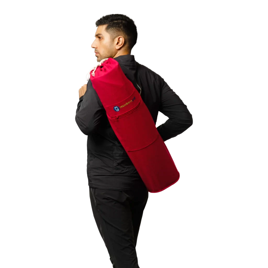 Modern Yogi Premium Thick Cotton Yoga Mat Bags | Burgundy